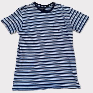 Vintage Guess USA Striped Pocket Tshirt Size L EUC Multicolor